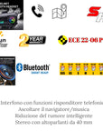 Integrale smart n304 s nero giallo y10 bluetooth