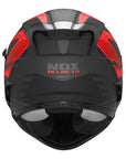 Casco integrale carver nero rosso taglia M 57/58 cm