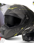 Casco modulare n967 synchro nero giallo